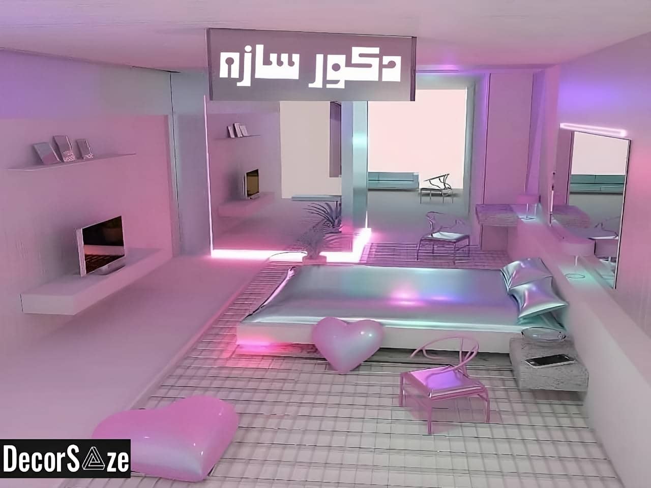 دکوراسیون اتاق کودک با سبک پرنسس