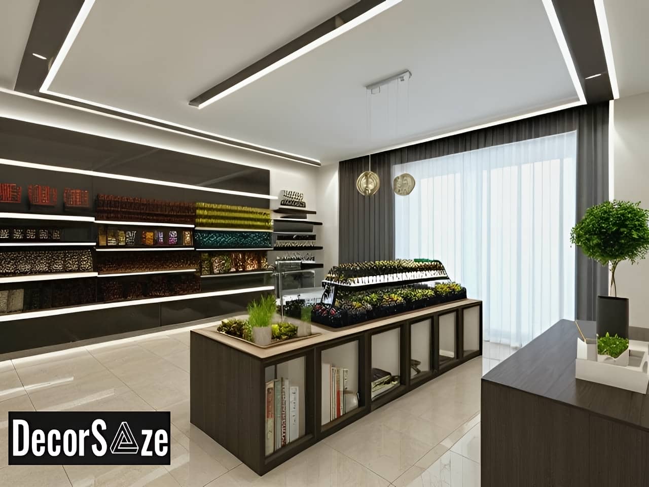 دکوراسیون شکلات فروشی