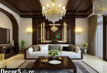 رنگ دیوار در دکوراسیون پذیرایی