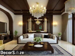 رنگ دیوار در دکوراسیون پذیرایی