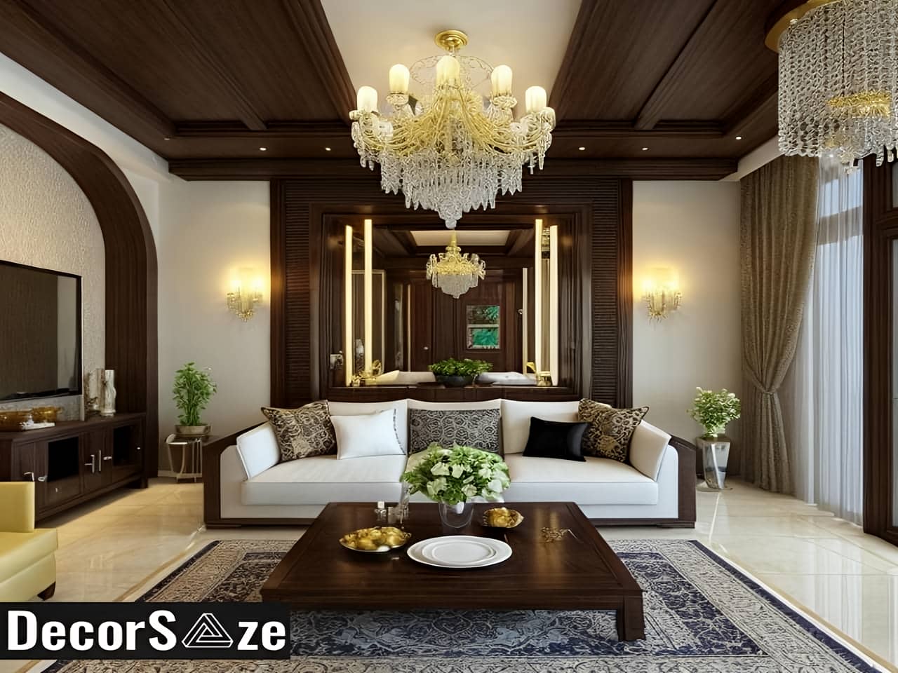 رنگ دیوار در دکوراسیون پذیرایی | دکور سازه رنگ دیوار در دکوراسیون پذیرایی