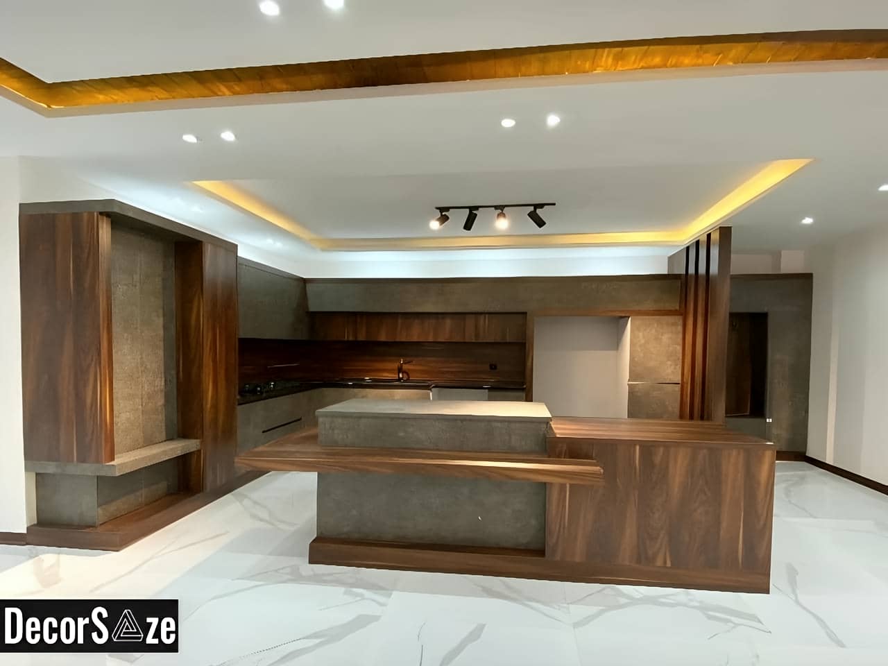 دکوراسیون داخلی آشپزخانه طرج چوبی