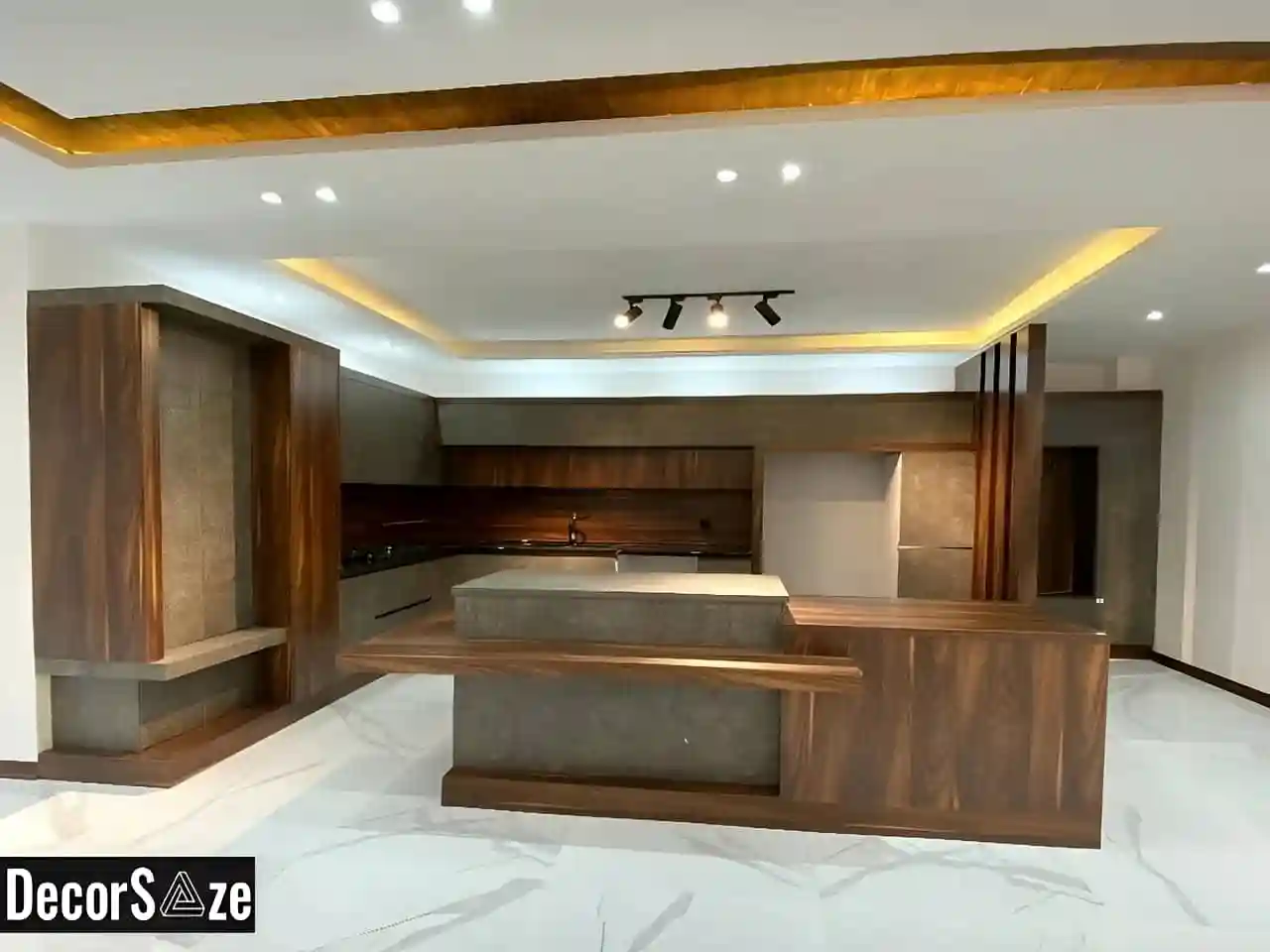 دکوراسیون داخلی آشپزخانه طرج چوبی
