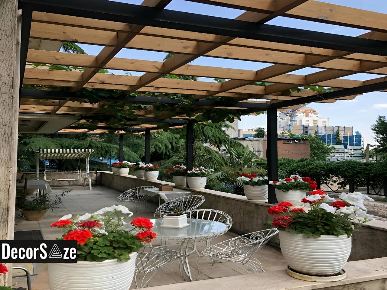 طراحی فضای باز بام